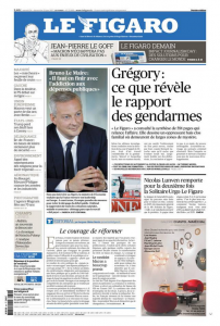 Voorpagina Le Figaro 