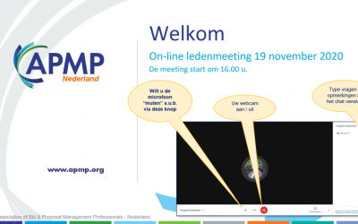 Ledenmeeting 19 november 2020